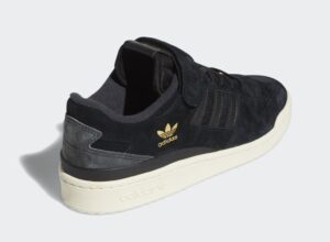 Adidas forum 84 Low черные кожа-нубук мужские (40-44)