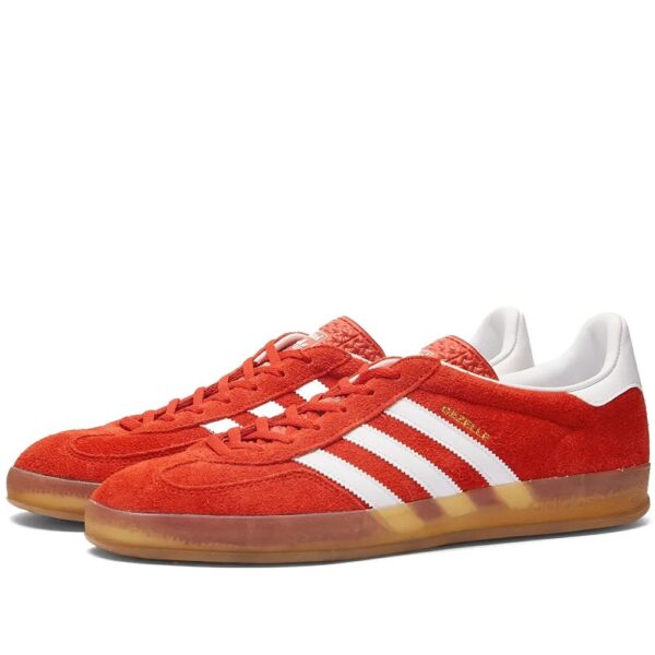 Adidas Gazelle indoor scarlet красные замшевые женские (36-40)