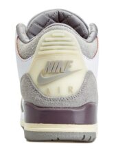 Nike Air Jordan 3 A Ma Maniere бело-серые кожаные мужские (40-44)