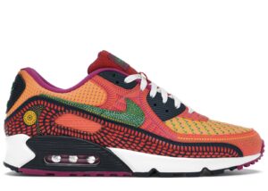 Nike Air Max 90 Dia de los Muertos разноцветные кожаные мужские-женские (40-44)