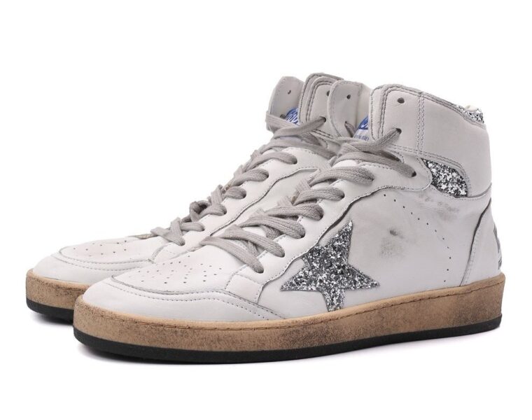 Зимние Golden Goose Sky Star с мехом белые кожаные женские (35-39)