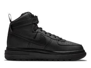 Зимние Nike Air Force 1 GTX Boot black с мехом черные кожаные мужские (40-44)